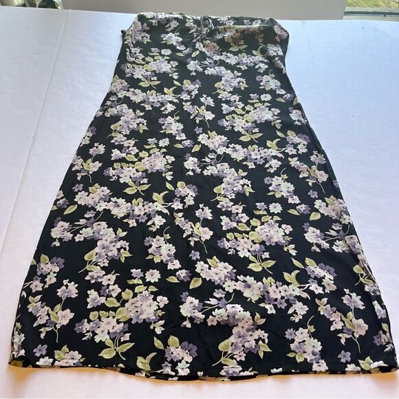 Gap Women's Sleeveless Dress Black/Lavender Multi floral Size Small - Picture 5 of 7